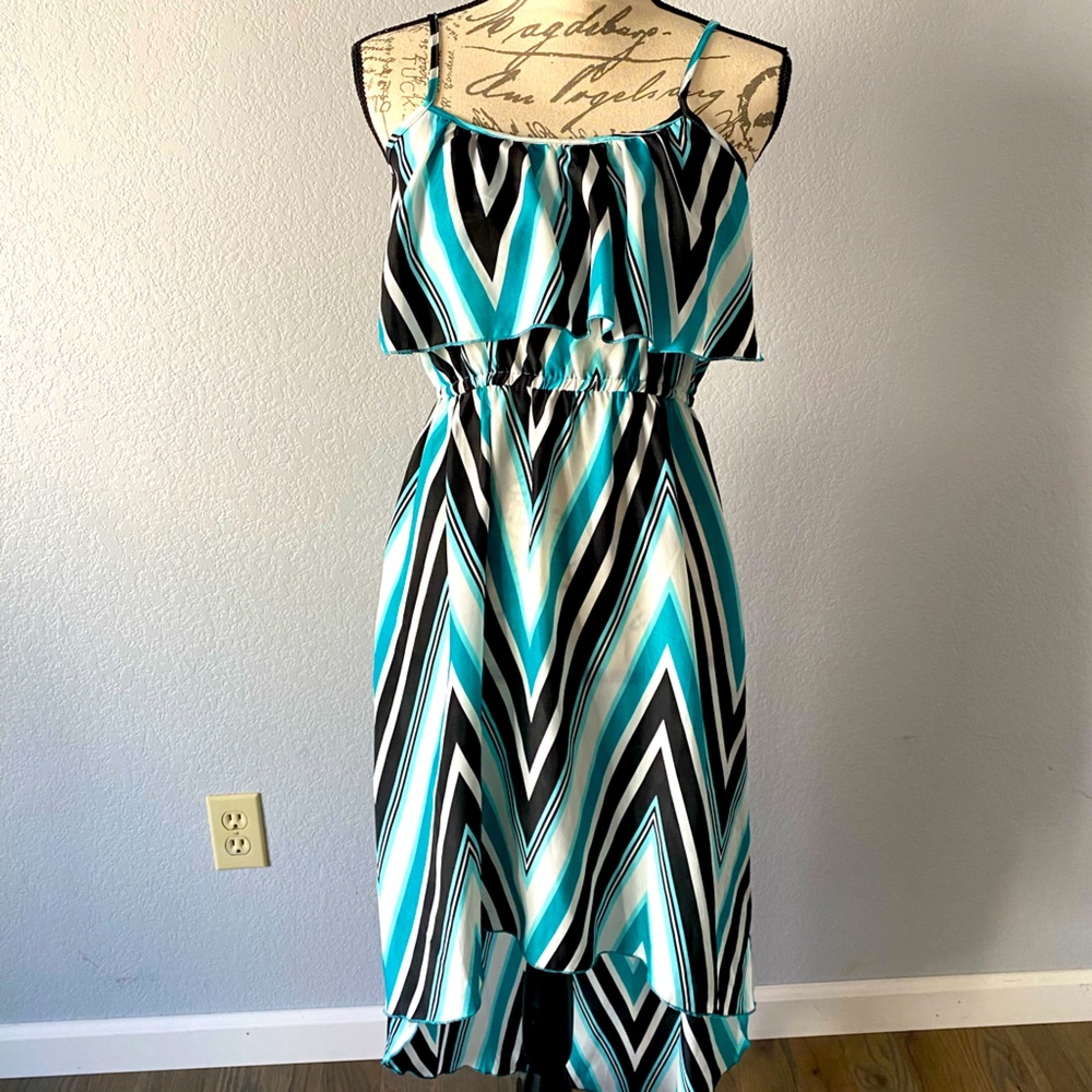 Beautiful High-low Multi-Colored Sundress